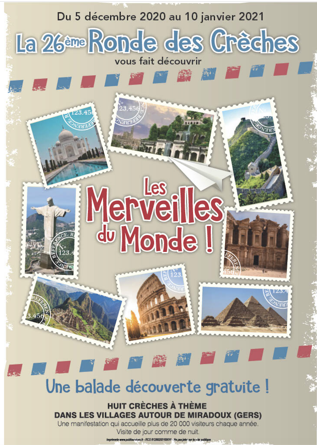 Affiche de la ronde des crèches 2020/2021