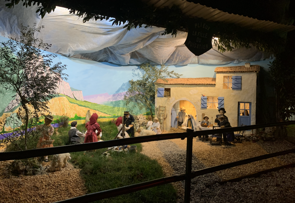 Crèche de PLIEUX la fille du puisatier ronde des crèches autour de Miradoux 28e édition autour de Marcel Pagnol