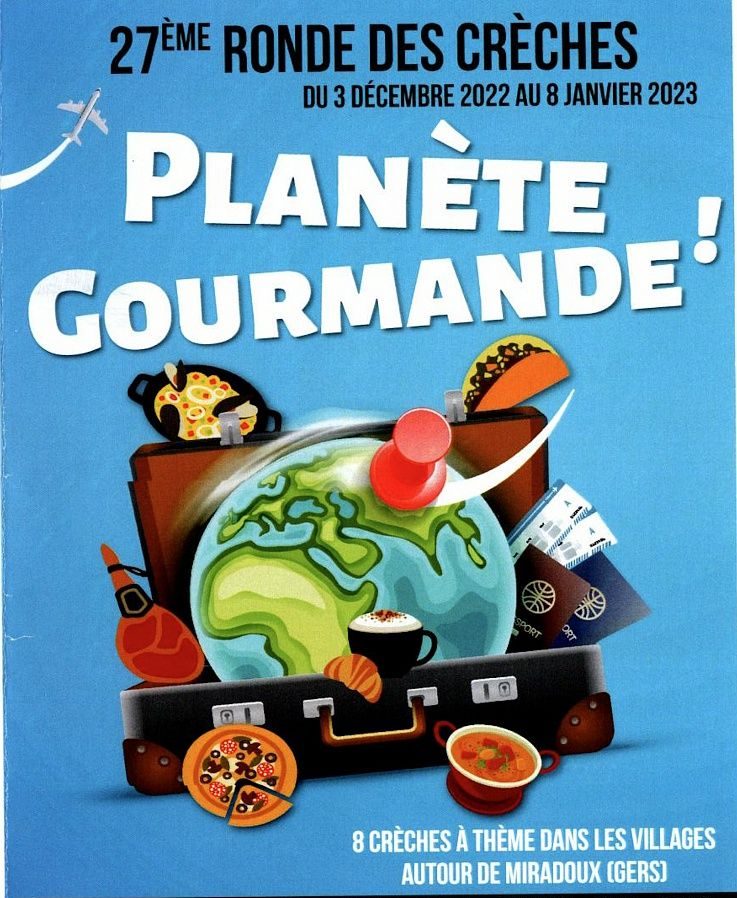 Flyer planète gourmande 27e édition de la ronde des crèches