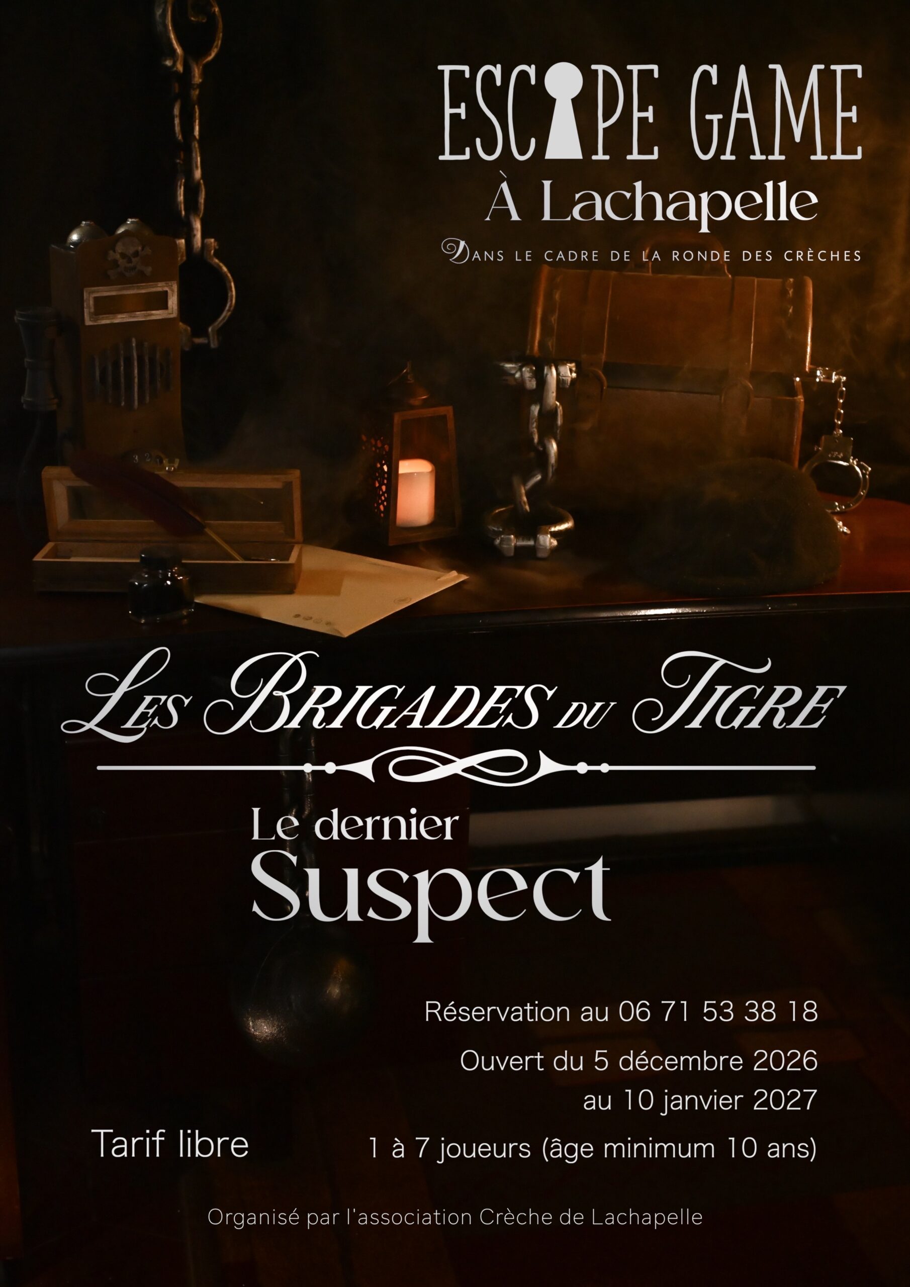 Escape game éphémère sur le thème des Brigrades du Tigre crée dans le village de Lachapelle en Tarn et Garonne