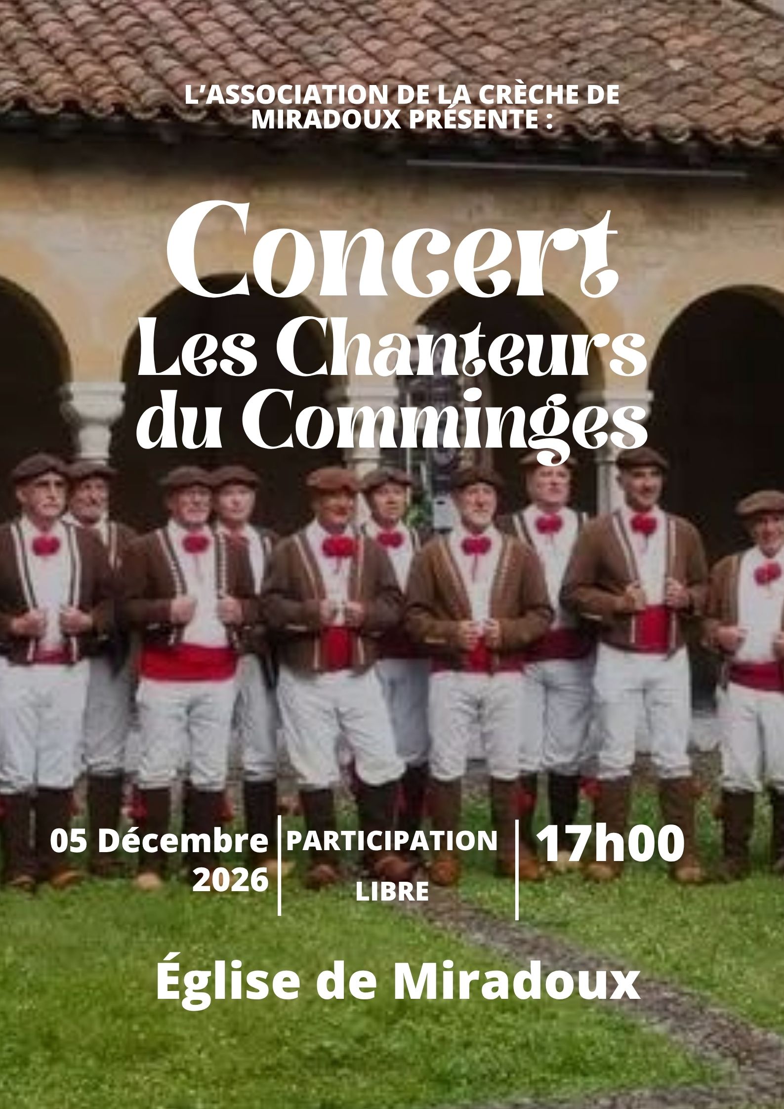 Concert à l'église de Miradoux 32340 pour la ronde des crèches 2026